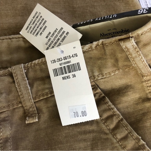 🌿 ABERCROMBIE & FINCH 🌿 men’s utility cargo chino shorts size 36 - Picture 5 of 6